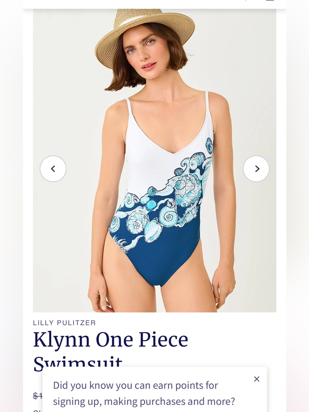 Lilly Pulitzer Klynn one piece swimsuit New nwts 8